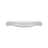 14 Kt White Gold Carizza Boutique Bridal Wedding Band