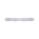 14 Kt White Gold Carizza Boutique Bridal Wedding Band