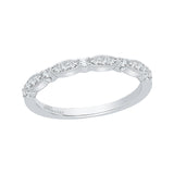14 Kt White Gold Carizza Boutique Bridal Wedding Band