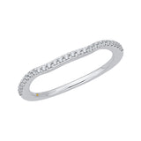 14 Kt White Gold Luminous Bridal Wedding Band