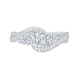 14 Kt White Gold Carizza Boutique Bridal Engagement Ring