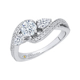14 Kt White Gold Carizza Boutique Bridal Engagement Ring