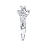 14 Kt White Gold Carizza Boutique Bridal Engagement Ring