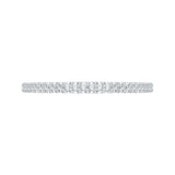 14 Kt White Gold Luminous Bridal Wedding Band