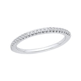 14 Kt White Gold Luminous Bridal Wedding Band