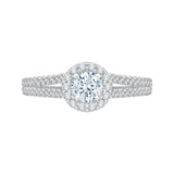 14 Kt White Gold Carizza Boutique Bridal Engagement Ring