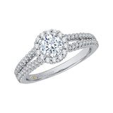 14 Kt White Gold Carizza Boutique Bridal Engagement Ring