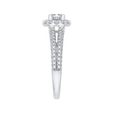 14 Kt White Gold Carizza Boutique Bridal Engagement Ring