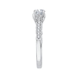 14 Kt White Gold Carizza Boutique Bridal Engagement Ring