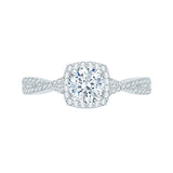 14 Kt White Gold Carizza Boutique Bridal Engagement Ring