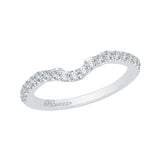 14 Kt White Gold Luminous Bridal Wedding Band