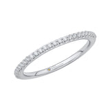 14 Kt White Gold Carizza Boutique Bridal Wedding Band