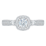 14 Kt White Gold Carizza Boutique Bridal Engagement Ring