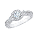 14 Kt White Gold Carizza Boutique Bridal Engagement Ring