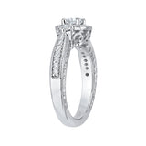 14 Kt White Gold Carizza Boutique Bridal Engagement Ring