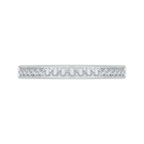 14 Kt White Gold Luminous Bridal Wedding Band