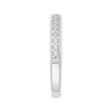 14 Kt White Gold Luminous Bridal Wedding Band