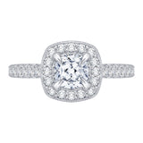 14 Kt White Gold Carizza Boutique Bridal Engagement Ring
