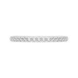 14 Kt White Gold Luminous Bridal Wedding Band