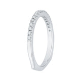 14 Kt White Gold Luminous Bridal Wedding Band