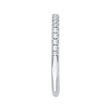 14 Kt White Gold Luminous Bridal Wedding Band