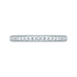 14 Kt White Gold Carizza Boutique Bridal Wedding Band