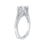 14 Kt White Gold Luminous Bridal Engagement Ring