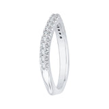 14 Kt White Gold Carizza Bridal Wedding Band