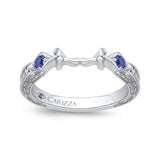 14 Kt White Gold Luminous Bridal Wedding Band
