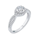14 Kt White Gold Carizza Boutique Bridal Engagement Ring