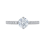 14 Kt White & Yellow Gold Carizza Boutique Bridal Engagement Ring