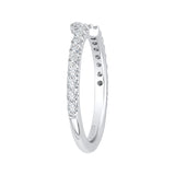 14 Kt White Gold Carizza Bridal Wedding Band