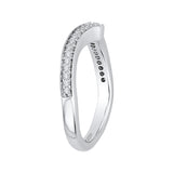 14 Kt White Gold Luminous Bridal Wedding Band
