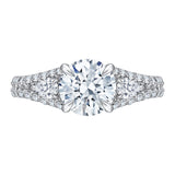 14 Kt White & Yellow Gold Carizza Boutique Bridal Engagement Ring