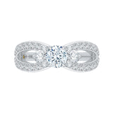 14 Kt White Gold Carizza Boutique Bridal Engagement Ring