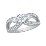 14 Kt White Gold Carizza Boutique Bridal Engagement Ring