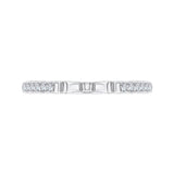 14 Kt White Gold Carizza Bridal Wedding Band