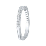 14 Kt White Gold Carizza Bridal Wedding Band