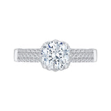 14 Kt White Gold Carizza Boutique Bridal Engagement Ring