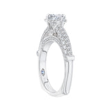 14 Kt White Gold Carizza Boutique Bridal Engagement Ring