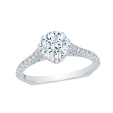 14 Kt White Gold Carizza Bridal Engagement Ring