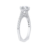 14 Kt White Gold Carizza Bridal Engagement Ring