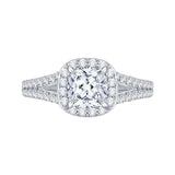 14 Kt White Gold Carizza Bridal Engagement Ring