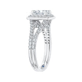 14 Kt White Gold Carizza Bridal Engagement Ring