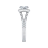14 Kt White Gold Carizza Bridal Engagement Ring