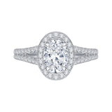 14 Kt White Gold Carizza Boutique Bridal Engagement Ring