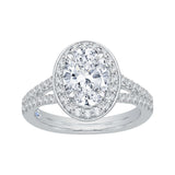 14 Kt White Gold Carizza Boutique Bridal Engagement Ring