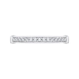 14 Kt White Gold Carizza Bridal Wedding Band