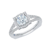 14 Kt White Gold Carizza Boutique Bridal Engagement Ring