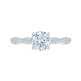 14 Kt White Gold Carizza Boutique Bridal Engagement Ring